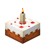 Kuchen mit Kerze<br>