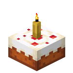 Торт с жёлтой свечой<br>